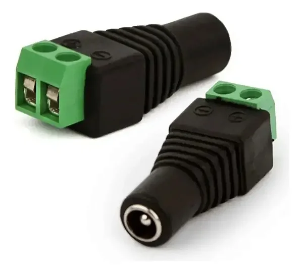 Kit 100 Conectores Plug P4 Femea Com Borne 100un