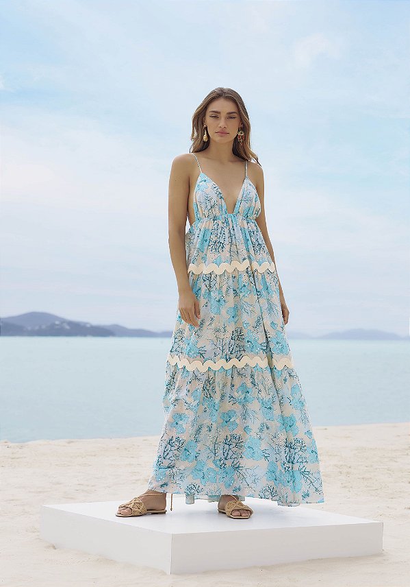 Vestido Longo com Amarração