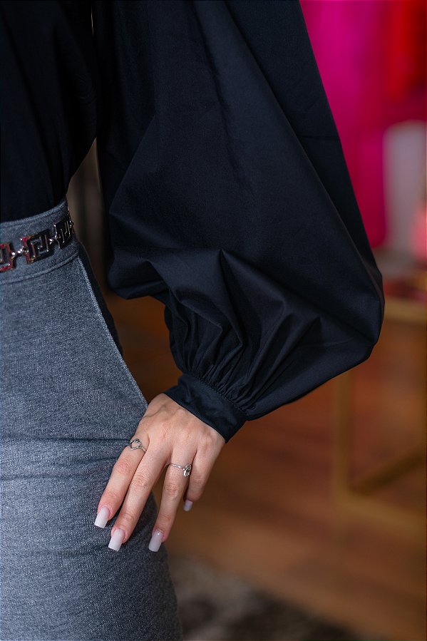 CAMISA MANGA LONGA BOTÃO GOLA