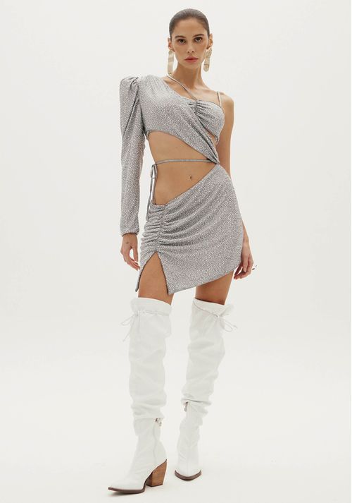 VESTIDO CURTO OMBRO UNICO