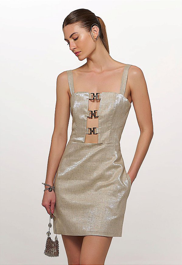 VESTIDO CURTO CUT OUT