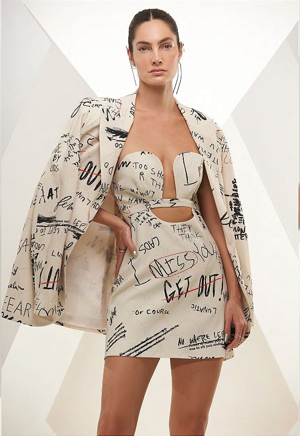 VESTIDO CURTO CUT OUT
