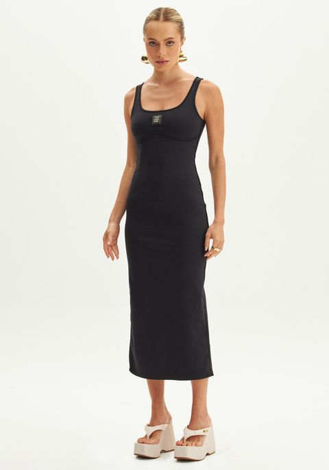 VESTIDO SUPER MIDI DE ALCA