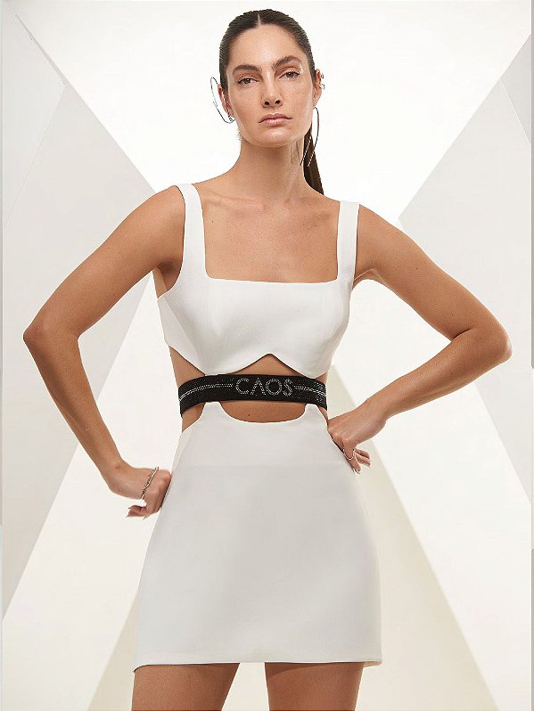 VESTIDO CUT OUT COM ELASTICO