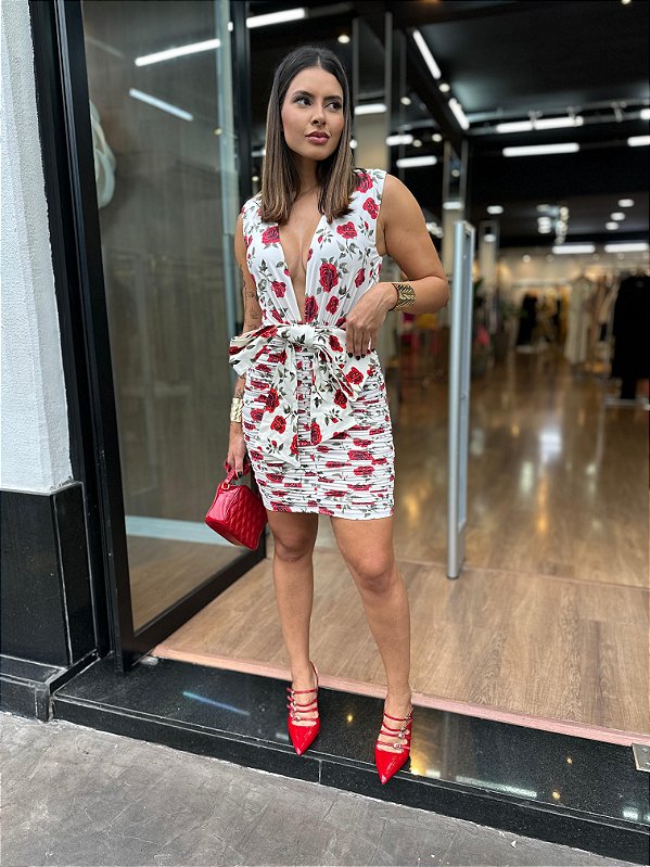 VESTIDO MAXI LAÇO CURTO