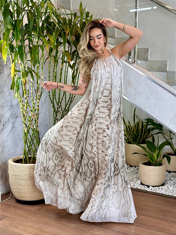 VESTIDO LONGO PYTHON