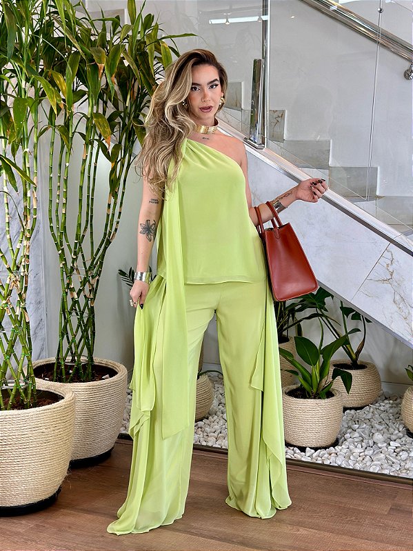 CALÇA DE CHIFFON