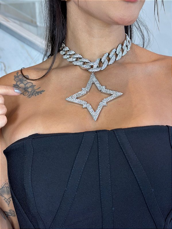 CHOCKER STRASS STAR