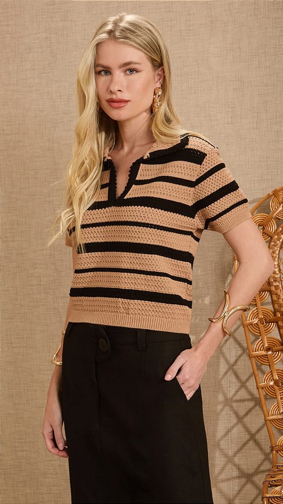 BLUSA POLO TRICOT