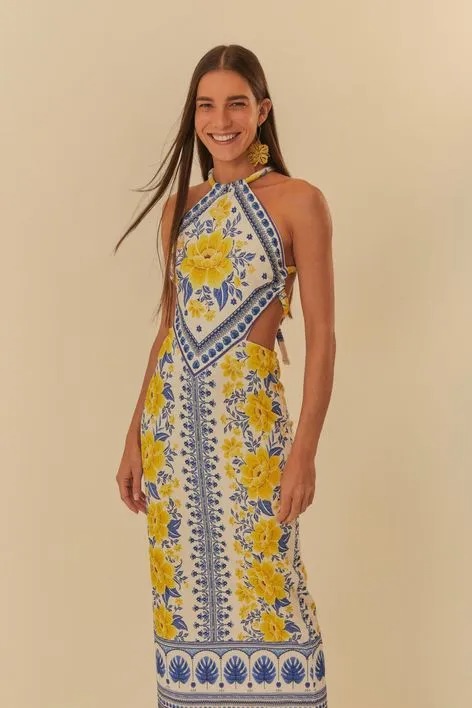 VESTIDO MIDI AZULINA