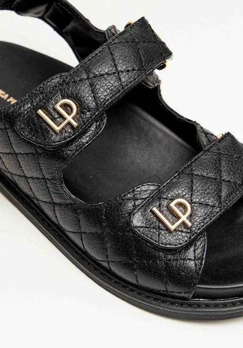 SANDALIA PAPETE COURO MATELASSE