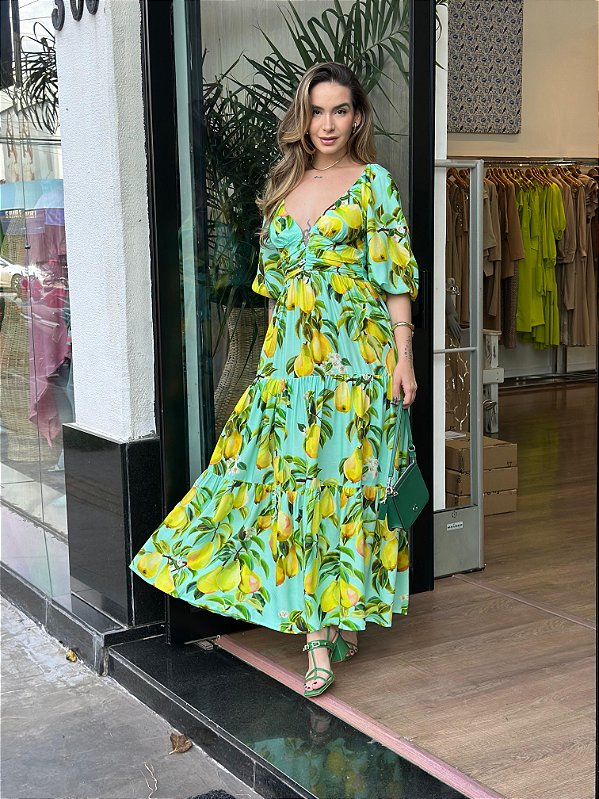 VESTIDO MANGA PERA CHIC
