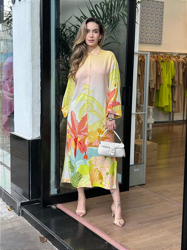 CAMISA VESTIDO LUAU DAS ONÇAS