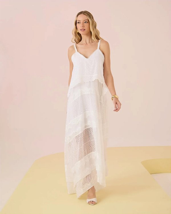 VESTIDO LONGO PATCHWORK