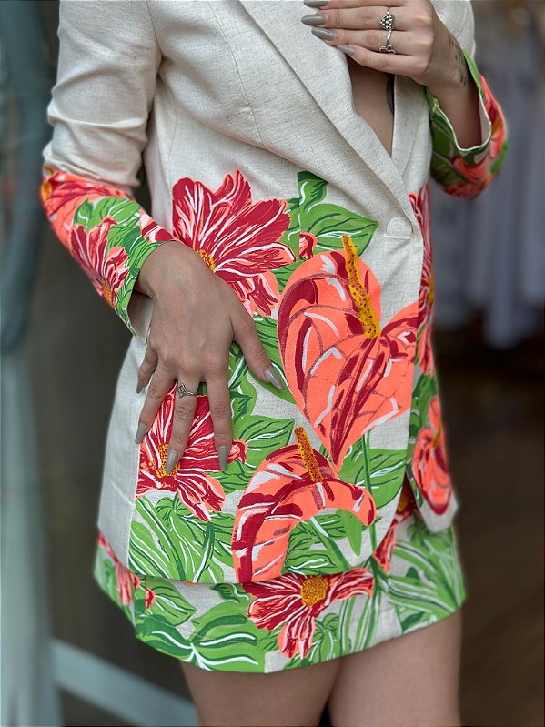 BLAZER OVERSIZED MANGA LONGA