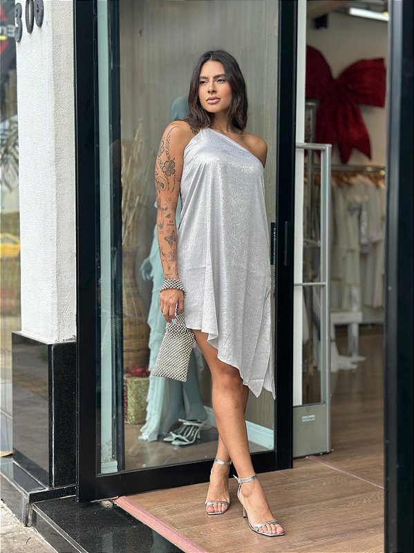 VESTIDO ASSIMETRICO ALÇA ST