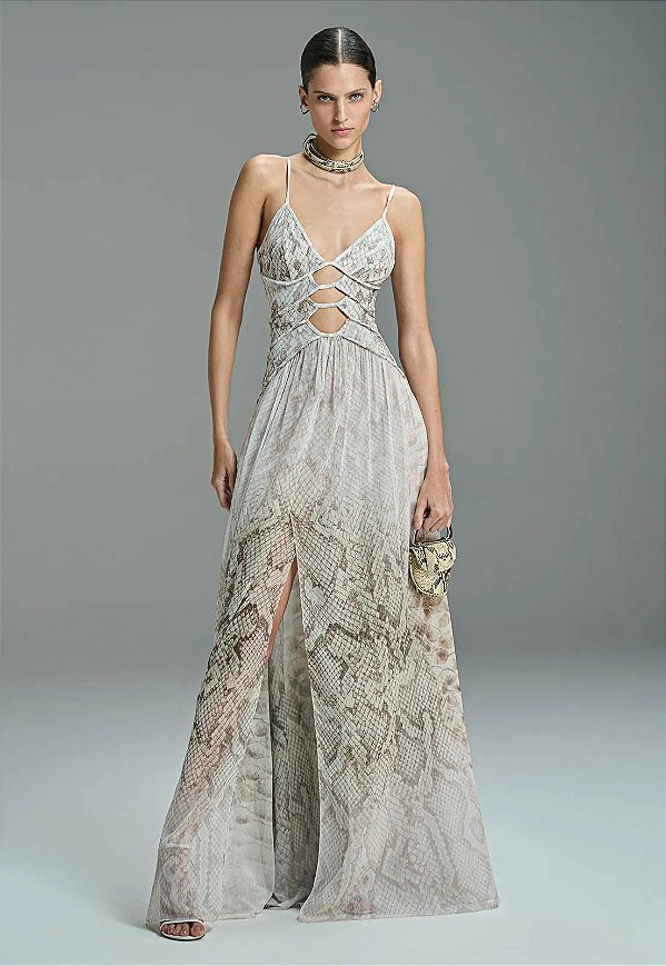 VESTIDO LONGO CUT OUT PYTHON