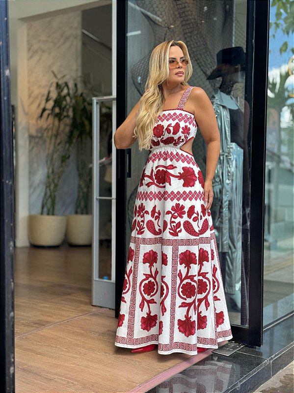 VESTIDO SUPER MIDI COM ALÇAS