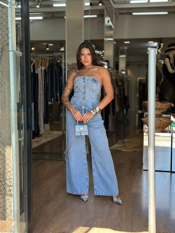 BLUSA FEMININA CORSET COM BORDADO