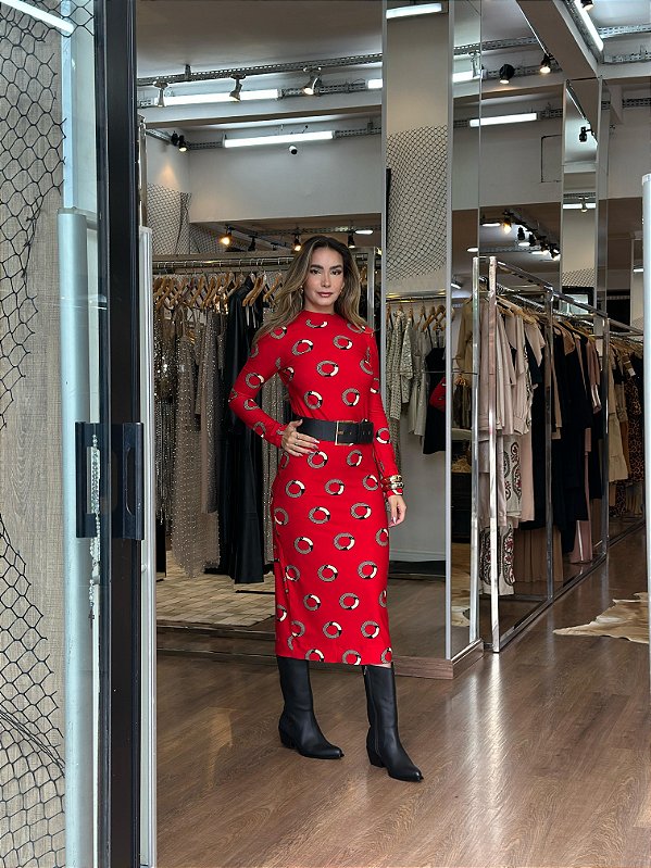 VESTIDO MIDI TUCA POA
