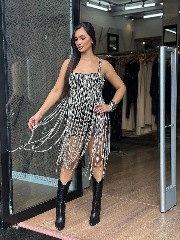 VESTIDO BORDADO