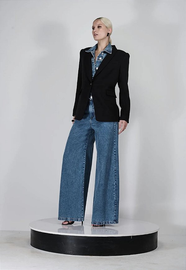 CONJ. BLAZER COM PALA JEANS