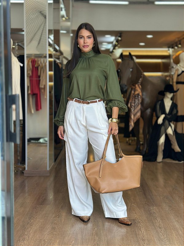 CALÇA WIDE LEG CARGO