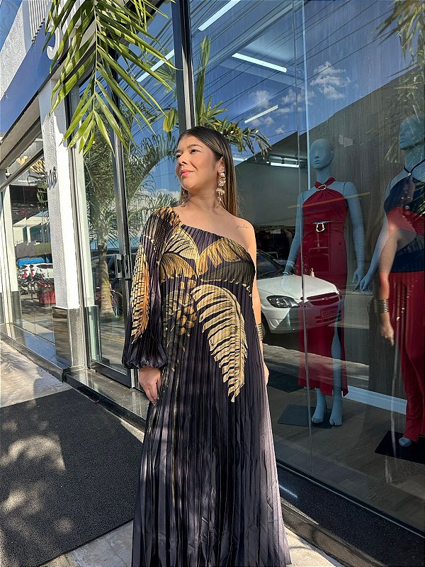 VESTIDO PLISSADO ITACARE