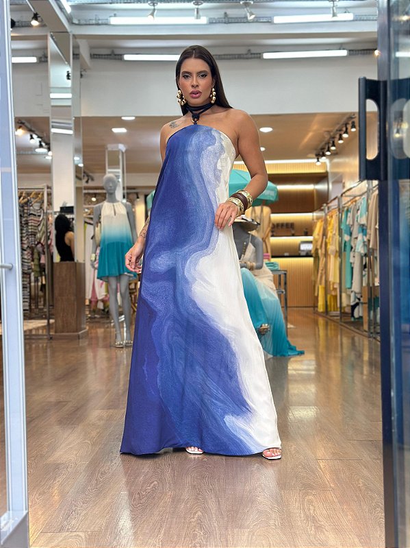 VESTIDO LONGO FRENTE UNICA