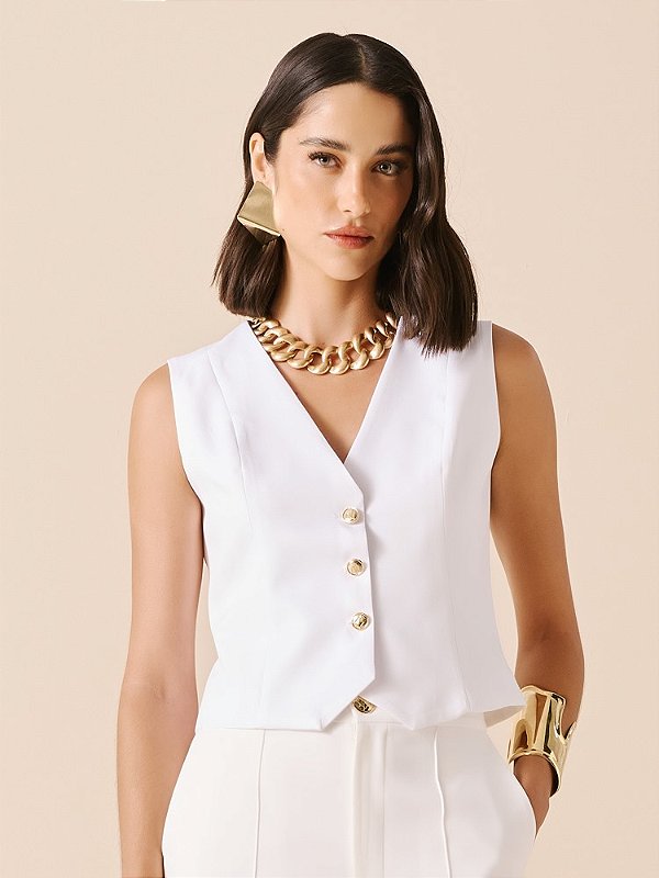 COLETE COM BOTÕES BRASÃO