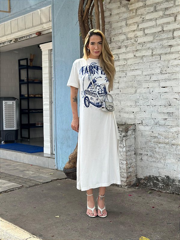 VESTIDO MIDI COCO GELADO