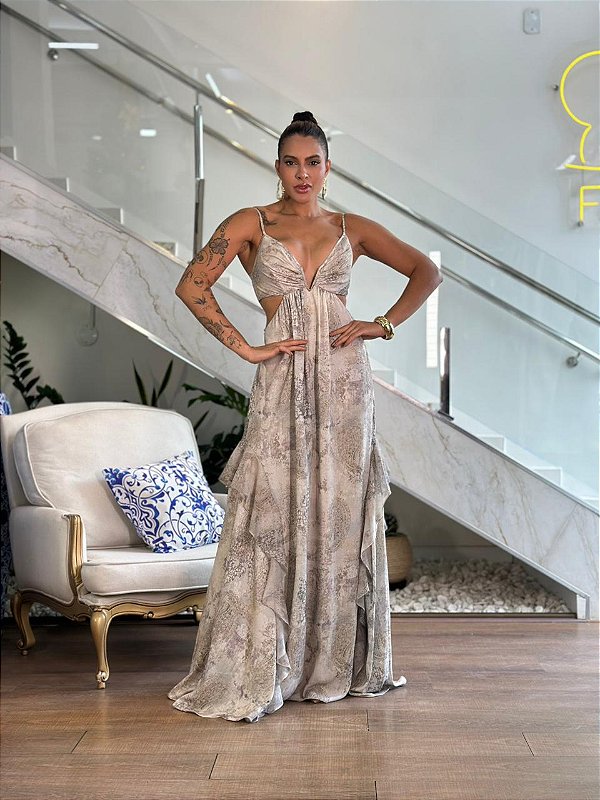 VESTIDO MIX TEXTURAS EST BOHEMIAN