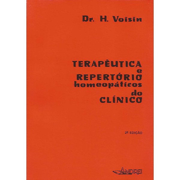 TERAPÊUTICA E REPERTÓRIO HOMEOPÁTICO DO CLÍNICO