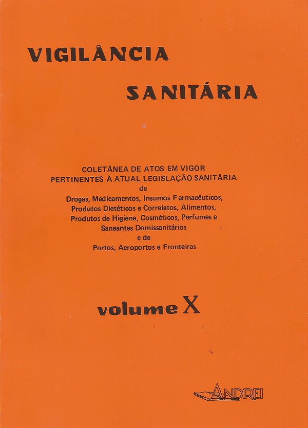 VIGILÂNCIA SANITÁRIA VOLUME X (91 - 93)