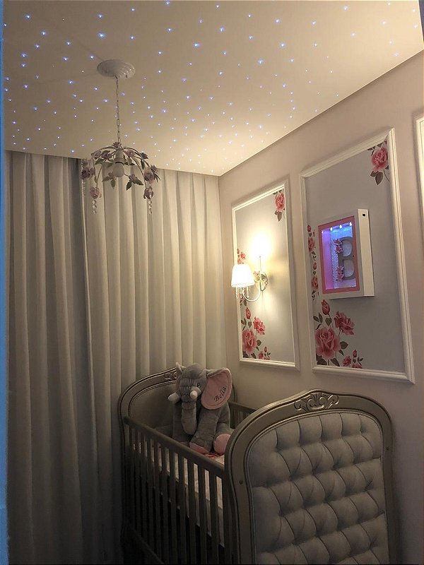 Teto Estrelado Original Iluminação Branco Fibra Ótica 150 pontos