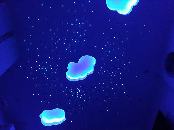 Teto Estrelado Original Iluminação Multicor Fibra Ótica 50 pontos