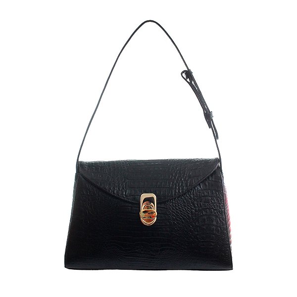 Bolsa 5236 Croco Preto