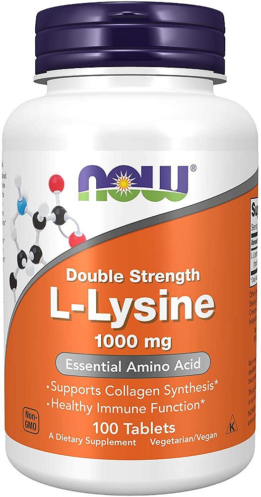 L-Lysine 1000mg (100 tabletes) - Now Foods