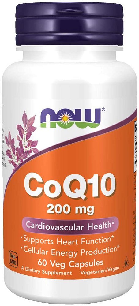 Coq10 200mg (60 cáspsulas veganas) Now Foods