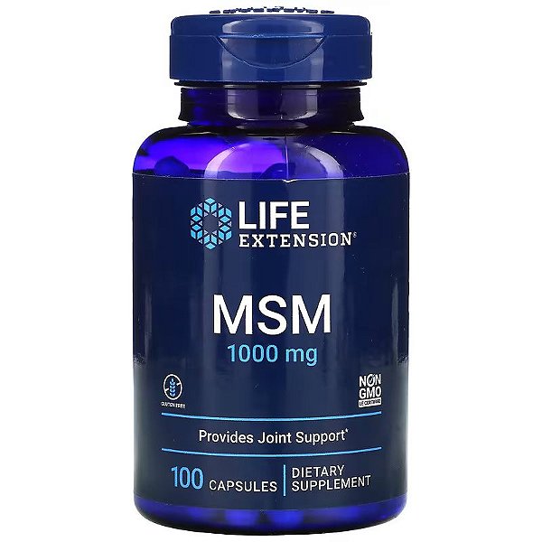 MSM 1000 mg 100 Cápsulas - Life Extension