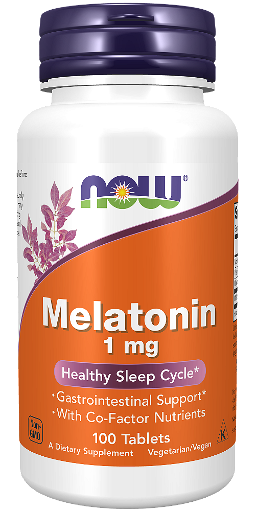 Melatonina 1mg 100 caps - Now foods