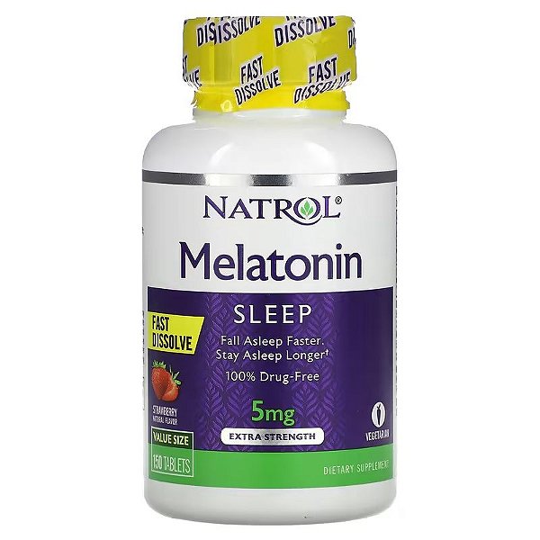Melatonina Fast Dissolve 5mg (150 Tabletes) Natrol