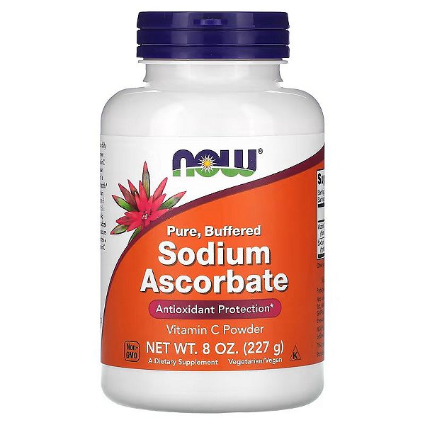 Ascorbato de Sódio Vitamina C po 227gr - Now Foods
