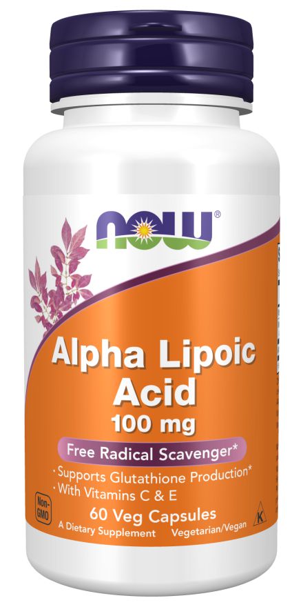 Alpha Lipoic Acid 100 mg (60 capsulas) - Now Foods