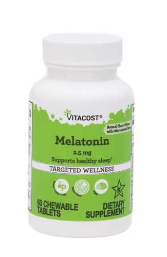 Melatonin 2.5 mg 60 Chewable Tablets - Vitacost US