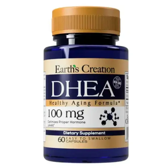 Dhea 100mg Earths Creation 60 Cápsulas