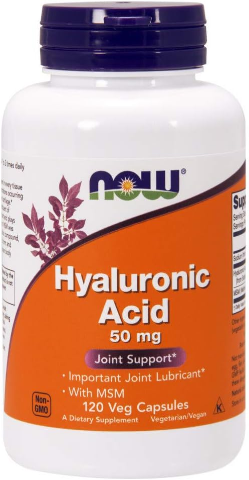 Hyaluronic Acid 50mg Strength (120 Capsulas) - Now Foods