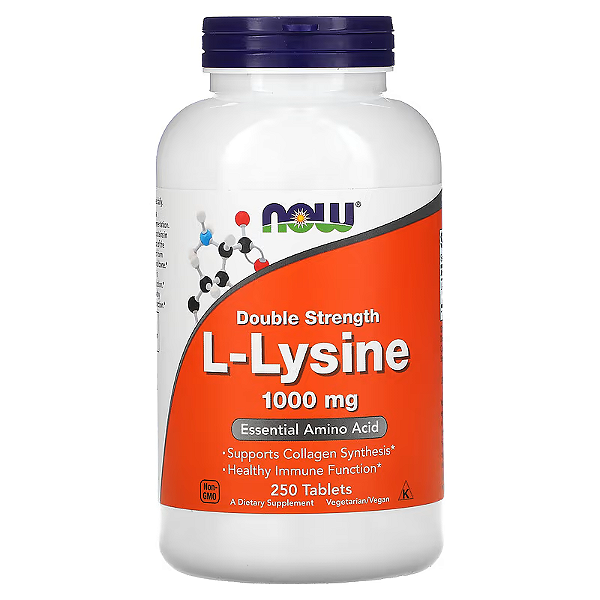 L-Lysine 1000mg (250 tabletes) - Now Foods