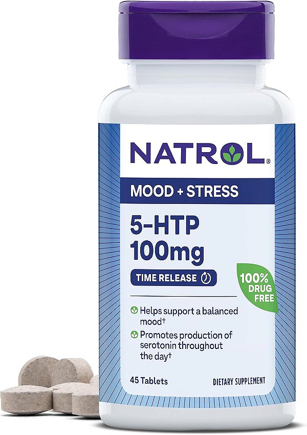 5 Htp Hidroxitriptofano 100mg Natrol 45tabls