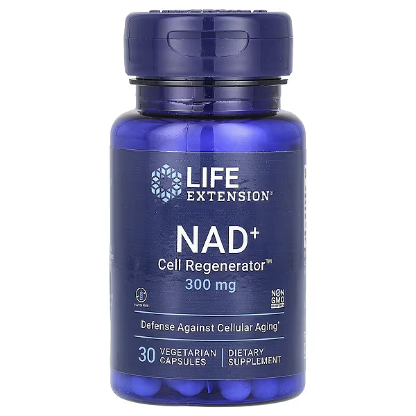 Life Extension, NAD+ Cell Regenerator 300 mg 30 Cápsulas Vegetarianas
